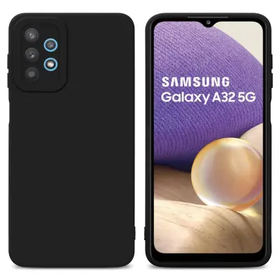 CADORABO Ohišje, združljiv s Samsungom v Fluid Black - Zaščitni pokrov, narejen iz fleksibilnega silikona TPU