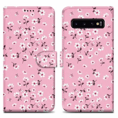 CADORABO Ohišje, združljiv s Samsungom - Design Flower Rain št. 6 - Zaščitni pokrov z magnetnim zapiranjem, funkcijo stojala in režo za kartico
