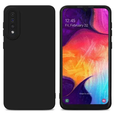 CADORABO Ohišje, združljiv s Samsungom v Fluid Black - Zaščitni pokrov, narejen iz fleksibilnega silikona TPU