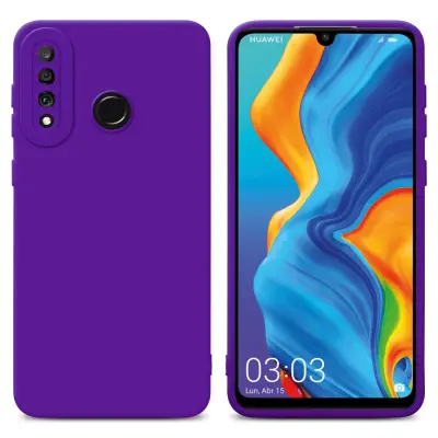 Cadorabo Case, združljiv s Huawei v tekoči temno vijolični barvi - zaščitni pokrov iz fleksibilnega silikona TPU