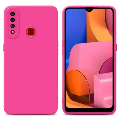 Cadorabo Case, združljiv s Samsungom v Fluid Hotpink - zaščitni pokrov iz fleksibilnega silikona TPU