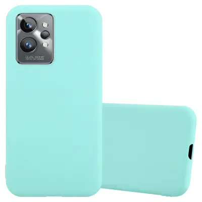 CADORABO Ohišje, združljiv z Realme v Candy Blue - zaščitni pokrov, narejen iz fleksibilnega silikona TPU