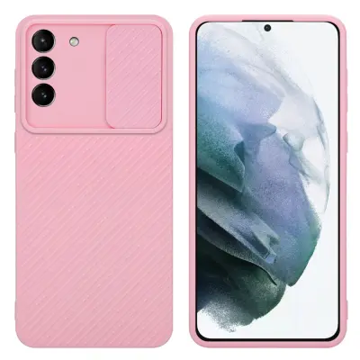CADORABO Ohišje, združljiv s Samsungom v Bonbon Pink - Zaščitni pokrov, narejen iz fleksibilnega silikona TPU in z zaščito pred kamero