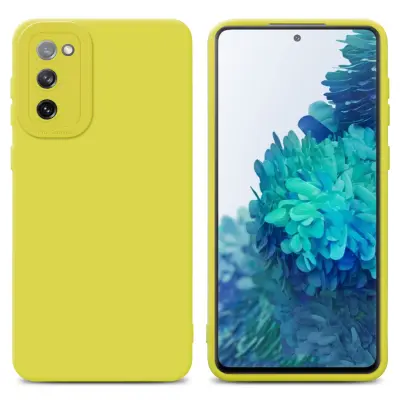 CADORABO Ohišje, združljiv s Samsungom v tekoči rumeni barvi - zaščitni pokrov iz fleksibilnega silikona TPU