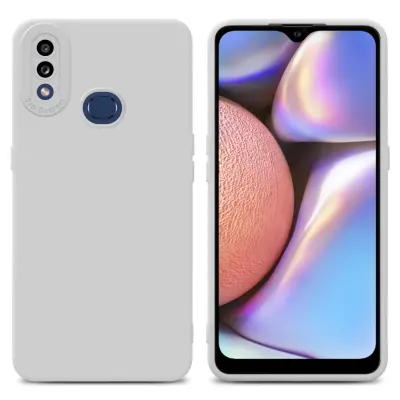 CADORABO Ohišje, združljiv s Samsungom v tekoči beli barvi - zaščitni pokrov iz fleksibilnega silikona TPU