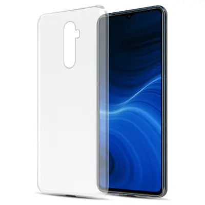 Cadorabo Case, združljiv z Realme v popolnoma prozorni - zaščitni pokrov, narejen iz fleksibilnega silikona TPU