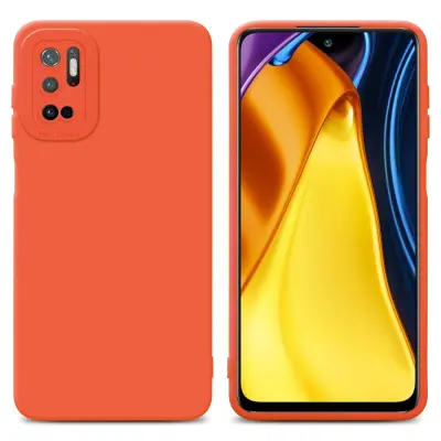 Cadorabo Case, združljiv s Xiaomi v tekočini oranžni pokrov - zaščitni pokrov iz fleksibilnega silikona TPU