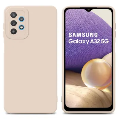 Cadorabo Case, združljiv s Samsungom v Fluid Cream - zaščitni pokrov iz fleksibilnega silikona TPU