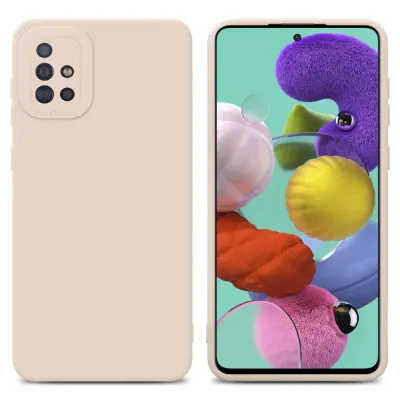Cadorabo Case, združljiv s Samsungom v Fluid Cream - zaščitni pokrov iz fleksibilnega silikona TPU