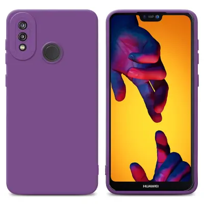 Cadorabo Case, združljiv s Huawei v tekočini mat vijolično - zaščitno prevleko iz fleksibilnega silikona TPU