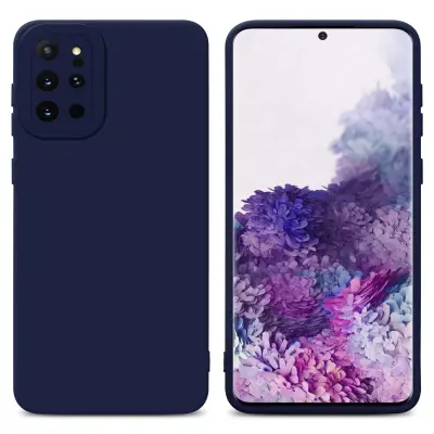 Cadorabo Case, združljiv s Samsungom v tekoči temno modri barvi - zaščitni pokrov iz fleksibilnega silikona TPU