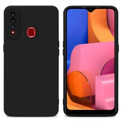 CADORABO Ohišje, združljiv s Samsungom v Fluid Black - Zaščitni pokrov, narejen iz fleksibilnega silikona TPU