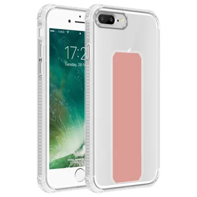 CADORABO Ohišje, združljiv z Apple v Pink - zaščitni pokrov, narejen iz fleksibilnega silikona TPU z držanjem in stojalo