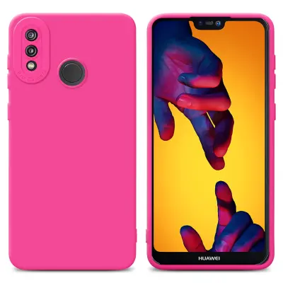 Cadorabo Case, združljiv s Huawei v Fluid Hotpink - zaščitni pokrov iz fleksibilnega silikona TPU