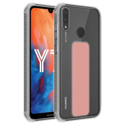 CADORABO Ohišje, združljiv s Huawei v roza - zaščitni pokrov, narejen iz fleksibilnega silikona TPU z držalom in stojalo, funkcijo
