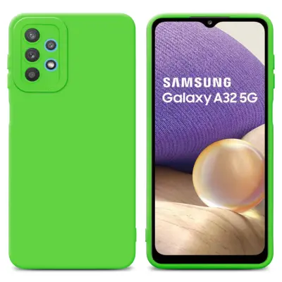 CADORABO Ohišje, združljiv s Samsungom v tekočinski zeleni barvi - zaščitni pokrov iz fleksibilnega silikona TPU