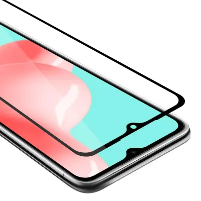 Oklepni film Cadorabo Full Screar, združljiv s Samsungom - zaščitnim filmom v prozornem s črno -kaljenim zaščitnim steklom v 9H trdoti s 3D dotikom