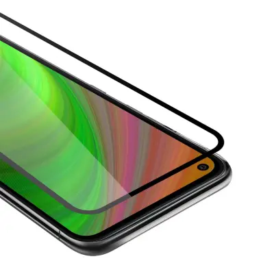CADORABO LG K61 - Zaščitna folija za transparentna s črno barvo - Zaščitno steklo s kaljenim zaslonom s trdoto 9H in 3D dotikom