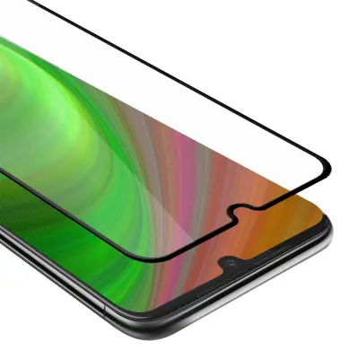 CADORABO Motorola MOTO G8 PLUS - Zaščitna folija za transparentna s črno barvo - Zaščitno steklo s kaljenim zaslonom s trdoto 9H in 3D dotikom