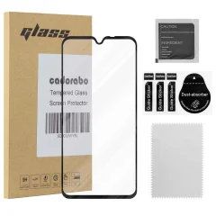 CADORABO Huawei P30 PRO - Zaščitna folija za transparentna s črno barvo - Zaščitno steklo s kaljenim zaslonom s trdoto 9H in 3D dotikom