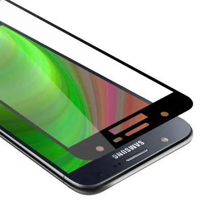 Oklepni film Cadorabo Full Screar, združljiv s Samsungom - zaščitnim filmom v prozornem s črno -kaljenim zaščitnim steklom v 9H trdoti s 3D dotikom