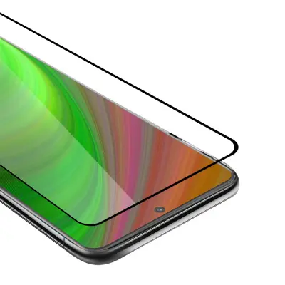 Oklepni film Cadorabo Full Screar, združljiv s Samsungom - zaščitnim filmom v prozornem s črno -kaljenim zaščitnim steklom v 9H trdoti s 3D dotikom