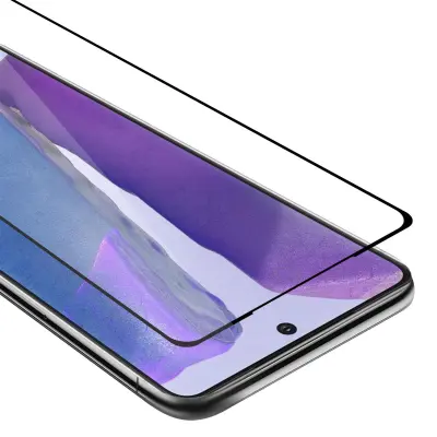 Oklepni film Cadorabo Full Screar, združljiv s Samsungom - zaščitnim filmom v prozornem s črno -kaljenim zaščitnim steklom v 9H trdoti s 3D dotikom
