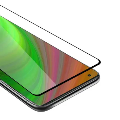 CADORABO OnePlus Nord N100 - Zaščitna folija za transparentna s črno barvo - Zaščitno steklo s kaljenim zaslonom s trdoto 9H in 3D dotikom
