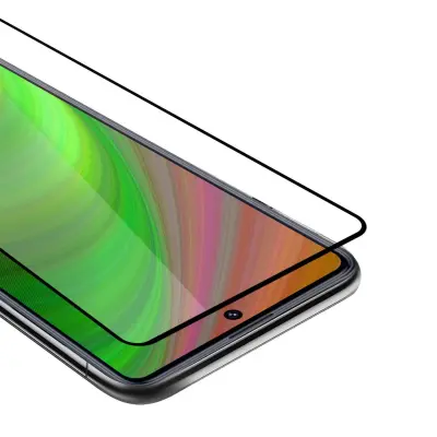 Oklepni film Cadorabo Full Screar, združljiv s Samsungom - zaščitnim filmom v prozornem s črno -kaljenim zaščitnim steklom v 9H trdoti s 3D dotikom