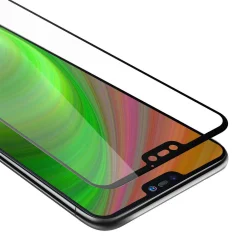 CADORABO Huawei P20 LITE 2018/NOVA 3E - Zaščitna folija za transparentna s črno barvo - Zaščitno steklo s kaljenim zaslonom s trdoto 9H in 3