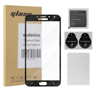 Oklepni film Cadorabo Full Screar, združljiv s Samsungom - zaščitnim filmom v prozornem s črno -kaljenim zaščitnim steklom v 9H trdoti s 3D dotikom