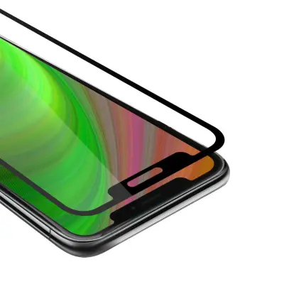 CADORABO Apple iPhone 13 - Zaščitna folija za transparentna s črno barvo - Zaščitno steklo s kaljenim zaslonom s trdoto 9H in 3D dotikom