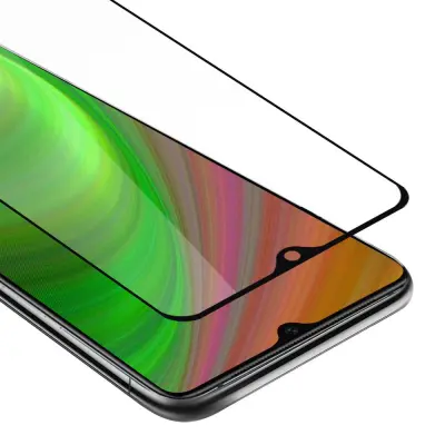 CADORABO OnePlus 7T - Zaščitna folija za transparentna s črno barvo - Zaščitno steklo s kaljenim zaslonom s trdoto 9H in 3D dotikom