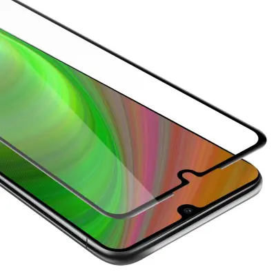 CADORABO Huawei P30 LITE - Zaščitna folija za transparentna s črno barvo - Zaščitno steklo s kaljenim zaslonom s trdoto 9H in 3D dotikom