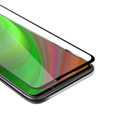 CADORABO MEIZU 16Xs - Zaščitna folija za transparentna s črno barvo - Zaščitno steklo s kaljenim zaslonom s trdoto 9H in 3D dotikom