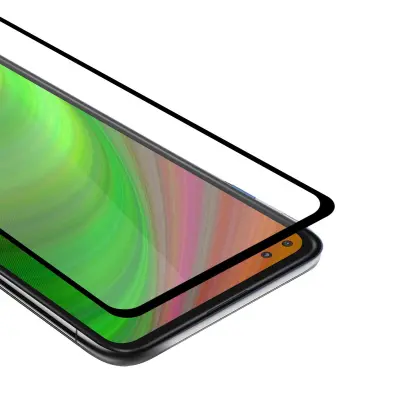 CADORABO Motorola MOTO G 5G PLUS - Zaščitna folija za transparentna s črno barvo - Zaščitno steklo s kaljenim zaslonom s trdoto 9H in 3D dotik