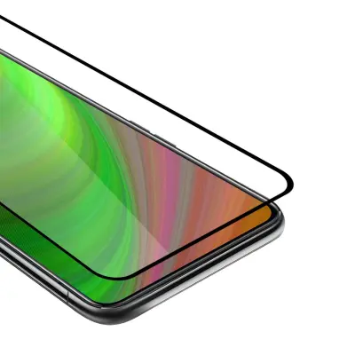 CADORABO Oppo Reno2 Z - Zaščitna folija za transparentna s črno barvo - Zaščitno steklo s kaljenim zaslonom s trdoto 9H in 3D dotikom