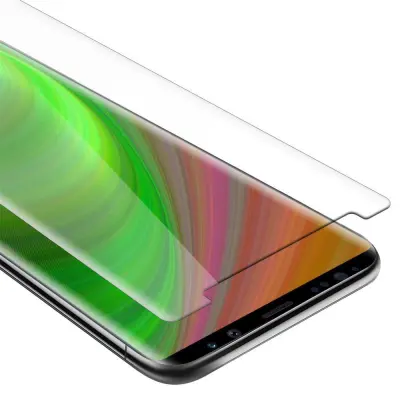 CADORABO Samsung - zaščitnim filmom v visoki prosojnosti - kaljeno zaščitno steklo v 9H trdoti s 3D združljivostjo na dotik