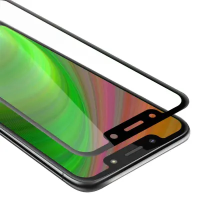 CADORABO Motorola MOTO G7 PLAY - Zaščitna folija za transparentna s črno barvo - Zaščitno steklo s kaljenim zaslonom s trdoto 9H in 3D dotikom