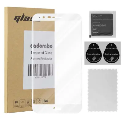 CADORABO LG STYLO 3 - Zaščitna folija za transparentna z belo - Zaščitno steklo s kaljenim zaslonom s trdoto 9H in 3D dotikom