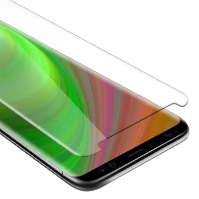 CADORABO Samsung - zaščitnim filmom v visoki prosojnosti - kaljeno zaščitno steklo v 9H trdoti s 3D združljivostjo na dotik