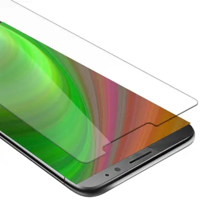 Oklepni film Cadorabo, združljiv z Huawei - zaščitnim filmom v visoki prosojnosti - kaljeno zaščitno steklo v 9H trdoti s 3D -združljivostjo na dotik