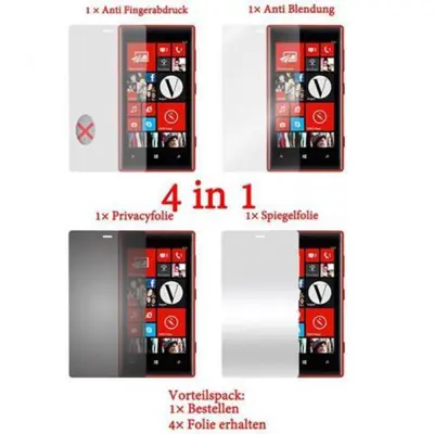 CADORABO Nokia - Zaščitnimi filmi v High Clear - 4 filmi (1x zasebnost - 1x ogledalo - 1x Matt - 1x anti -Fingerprint)