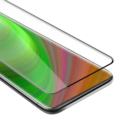 CADORABO OnePlus 7 PRO - Zaščitna folija za transparentna s črno barvo - Zaščitno steklo s kaljenim zaslonom s trdoto 9H in 3D dotikom
