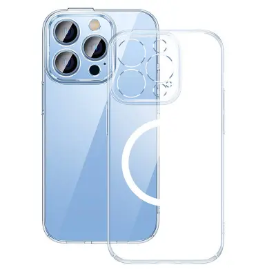 Baseus Crystal Transparent Magnetic Case and Tempered Glass komplet za iPhone 14 Pro Max