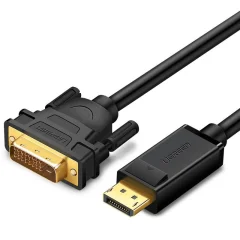 DisplayPort na DVI kabel UGREEN DP103, FullHD, enosmerni, 2m (črn)
