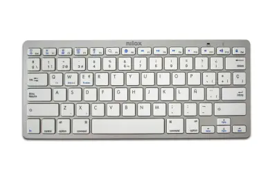 Srebrna tipkovnica Nilox Bluetooth