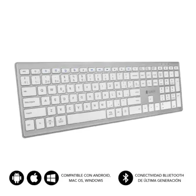 Teclado Subblim tipkovnice Bluetooth Pure Extended Silver