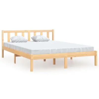 vidaXL Posteljni okvir iz trdne borovine 160x200 cm