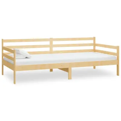vidaXL Dnevna postelja trdna borovina 90x200 cm